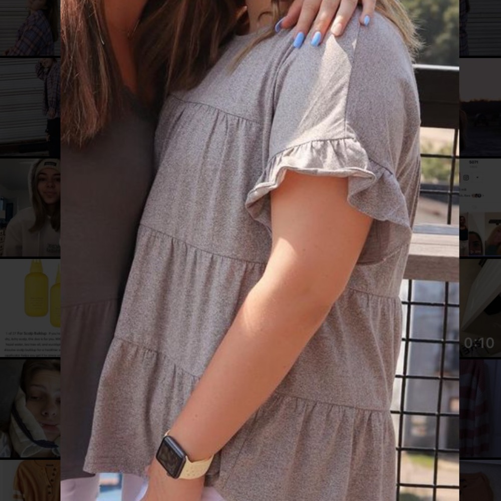 Super Cute Grey Blouse